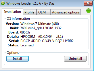 Windows 7 loader v2-2.1 by daz final full activator